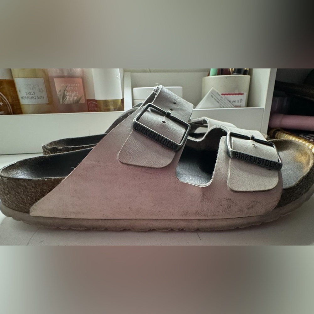 White Arizona Birkenstocks